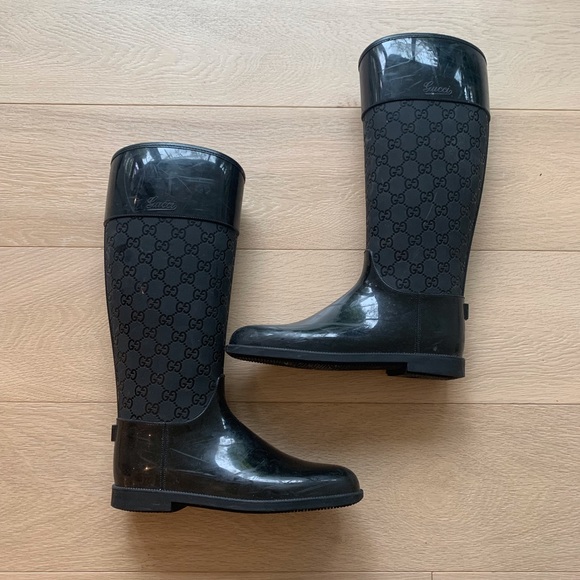 Gucci Shoes - Gucci - GG Supreme Rubber Rain Boots